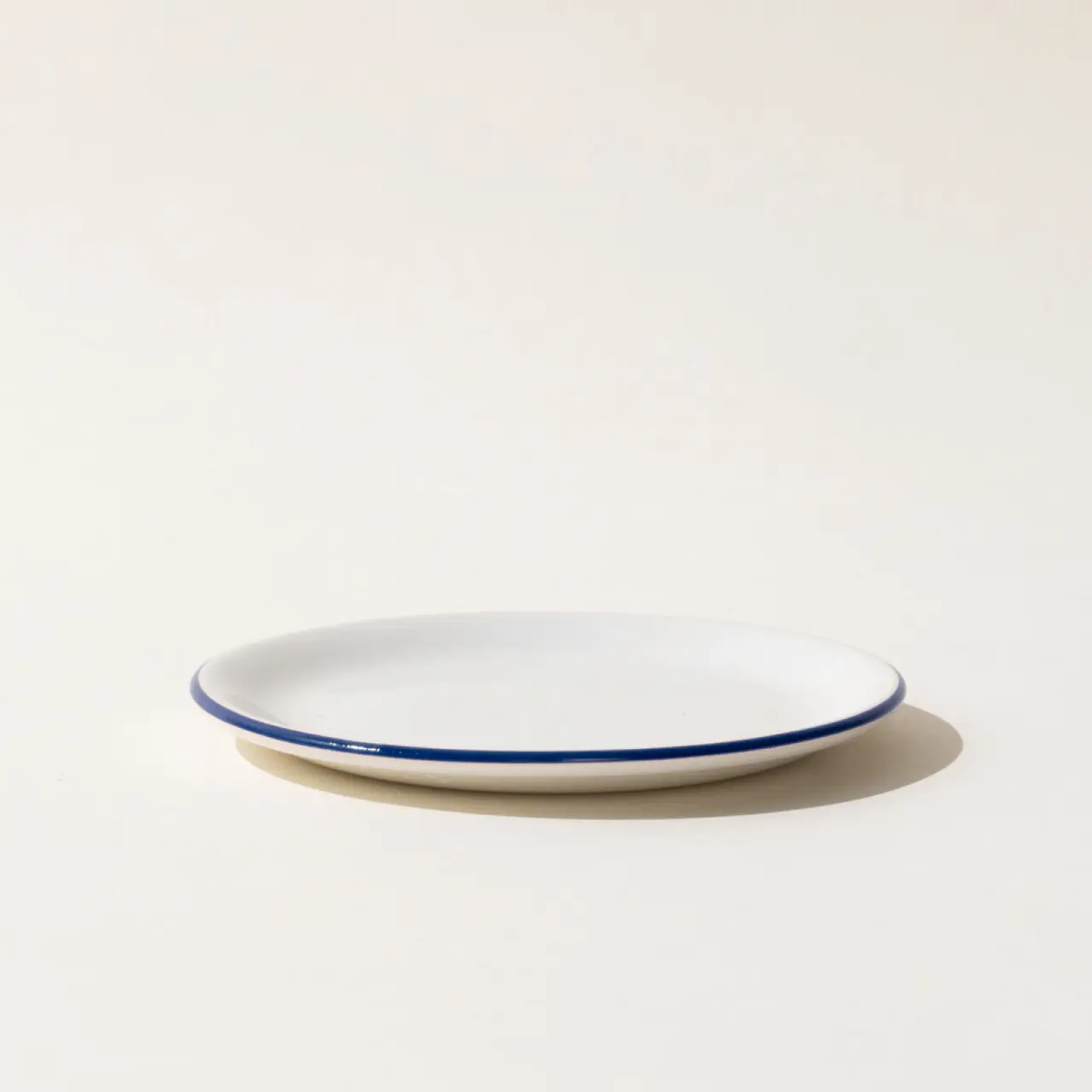 bread and butter plate blue rim