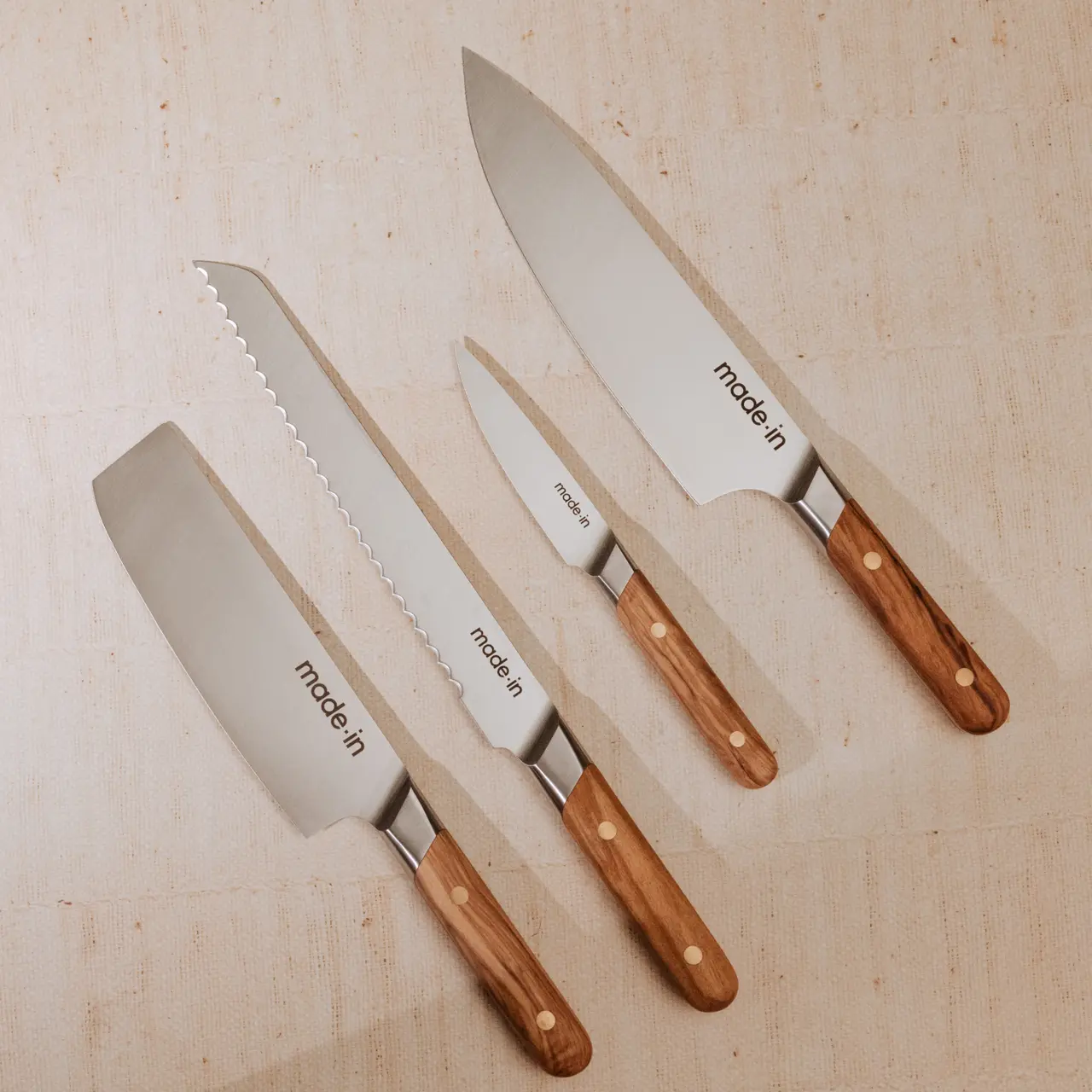 knife set wood handle