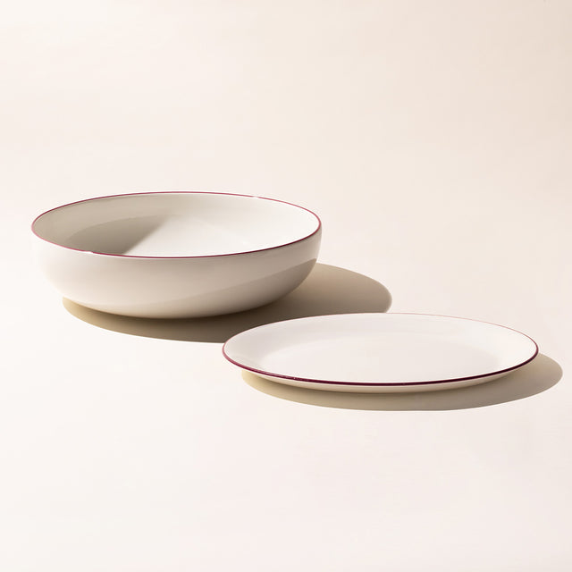 serving bowl and platter